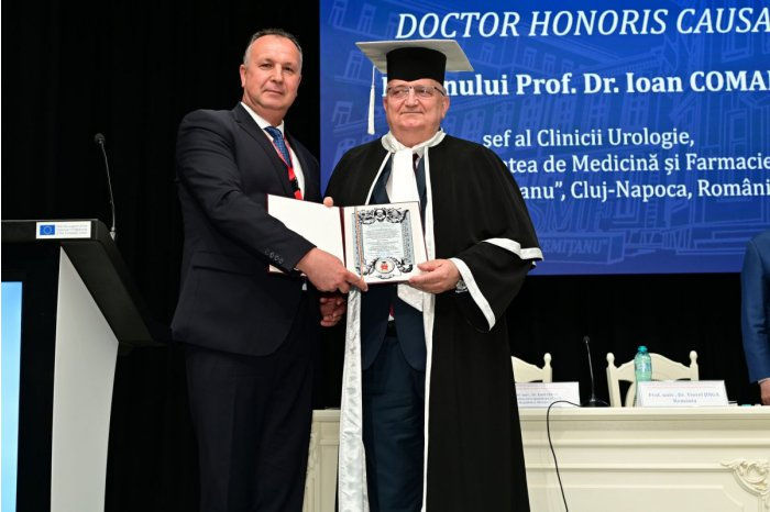 Румынский медик удостоен звания Doctor Honoris Causa ГМФУ Н. Тестемицану