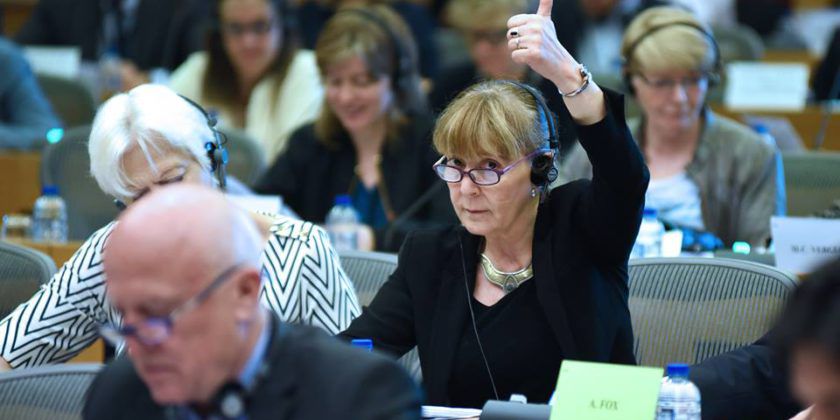 Fos­ta minis­tră a Jus­ti­ți­ei din Româ­nia și actu­a­la euro­par­la­men­ta­ră, Moni­ca Maco­vei.