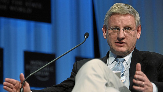 Министр иностранных дел Швеции Карл Бильдт. Фото: inotv.rt.com