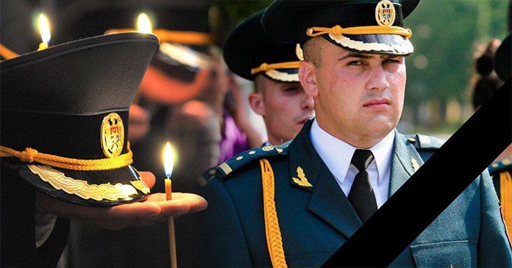 Нацармия объявила траур в связи со смертью офицера Ивана Чобэника. Фото: Point.md.