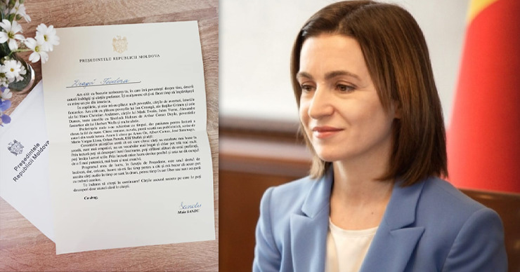 Майя Санду ответила на письмо девочки, рассказав о любимых книгах. Коллаж: Point.md