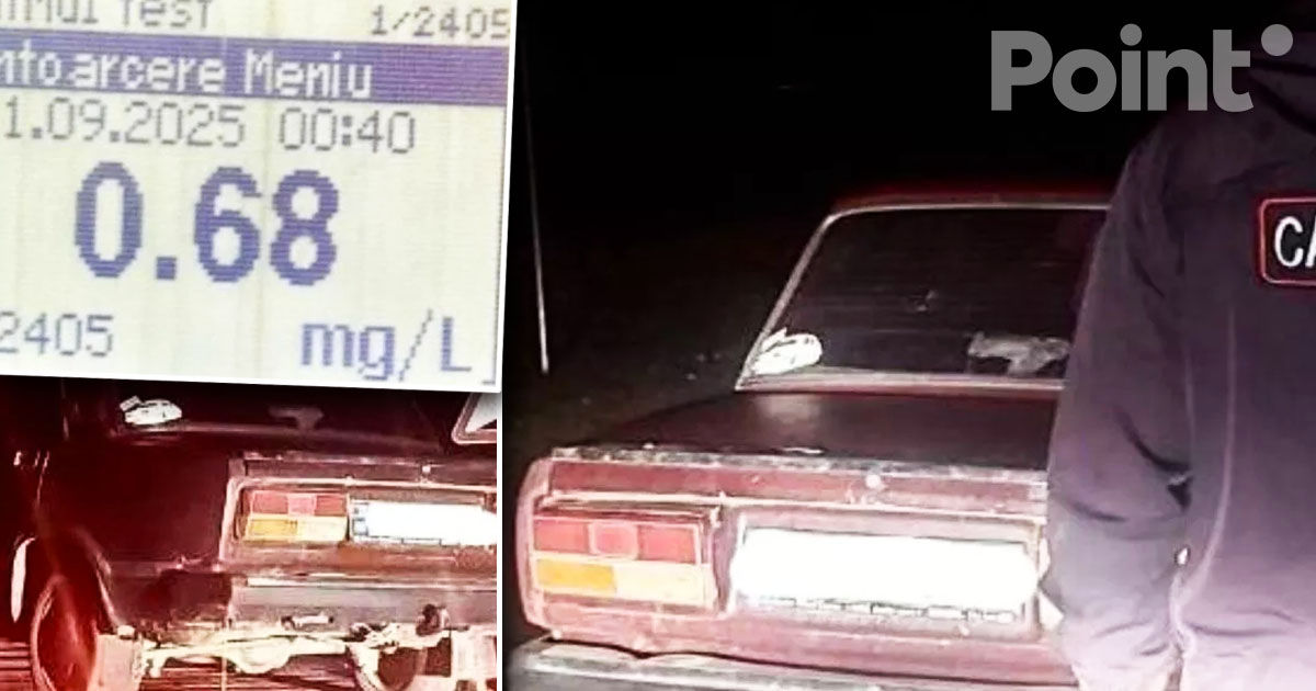 Un adolescent de 17 ani beat și fără permis, prins la volan la Edineț.