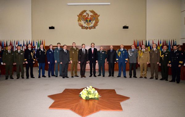 Ataşaţii militari din Republica Moldova s-au reunit la Ministerul Apărării. 