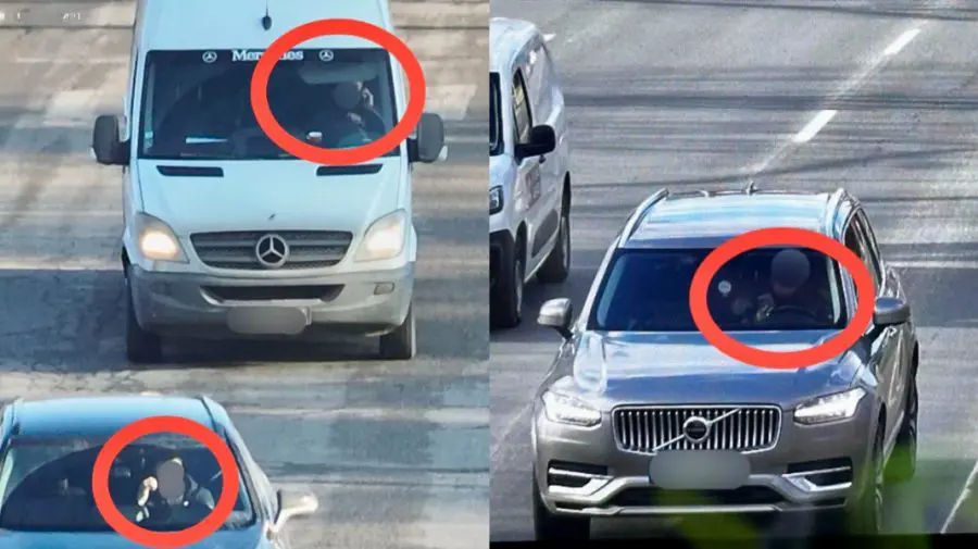 В феврале более 2,4 тысячи водителей оштрафованы за использование телефона за рулём.