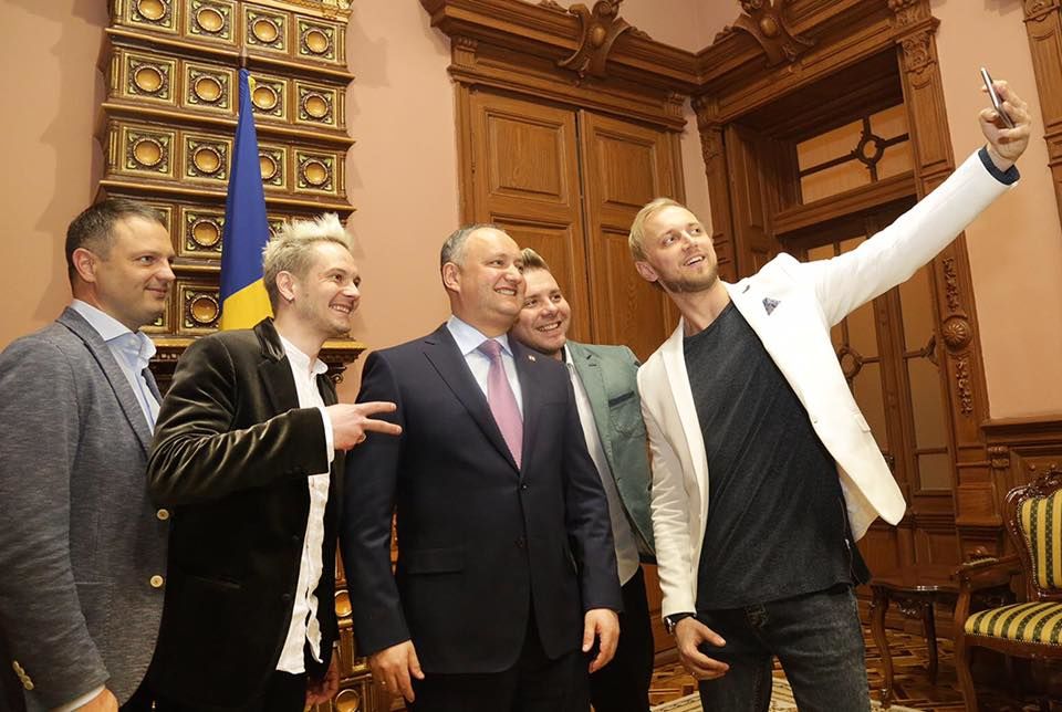 Igor Dodon a avut o întrevedere cu reprezentanții Eurovision 2017.