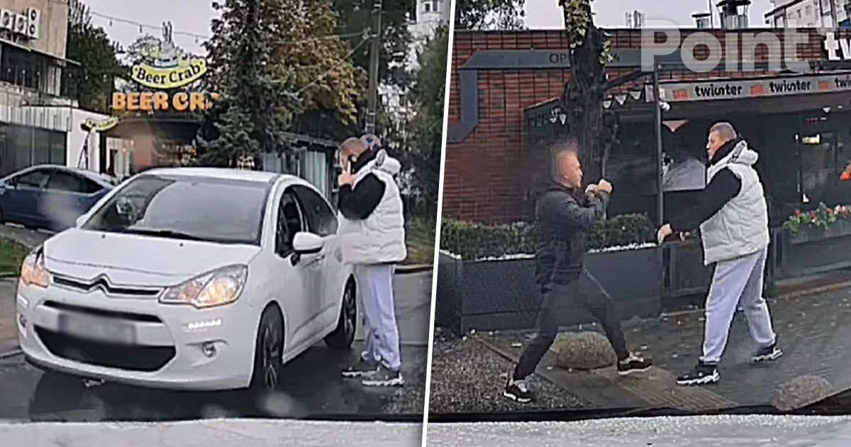 Un șofer s-a luat la bătaie cu un pieton pe o stradă din Chișinău.