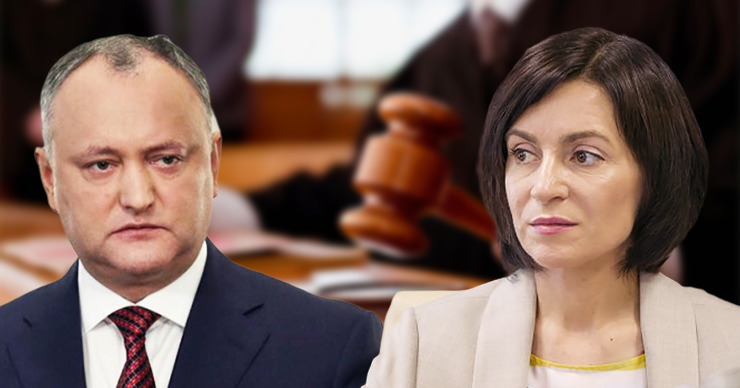 Иск Додона против Санду отправлен ​​на новое рассмотрение в суд. Коллаж: Point.md