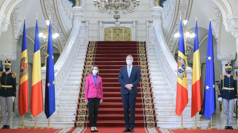 Президент Майя Санду встретилась с румынским коллегой Клаусом Йоханнисом.