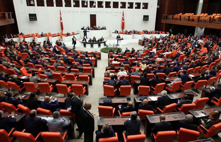 Заседание в парламенте Турции.