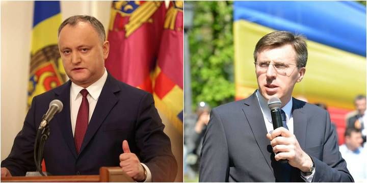 Două întrebări pentru Dodon din partea lui . Foto: Q Magazine