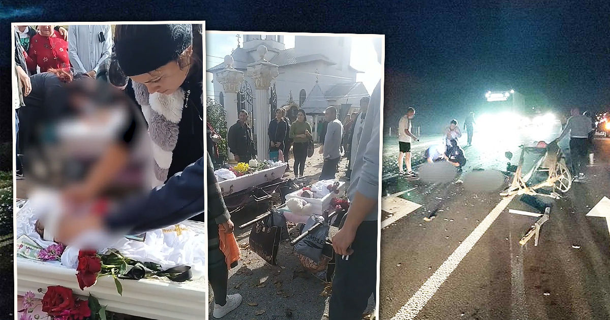 Людей, погибших в ДТП возле Бахмута, проводили в последний путь.