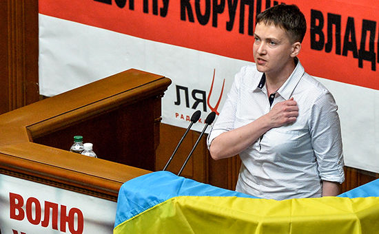 Депутат Рады Надежда Савченко.