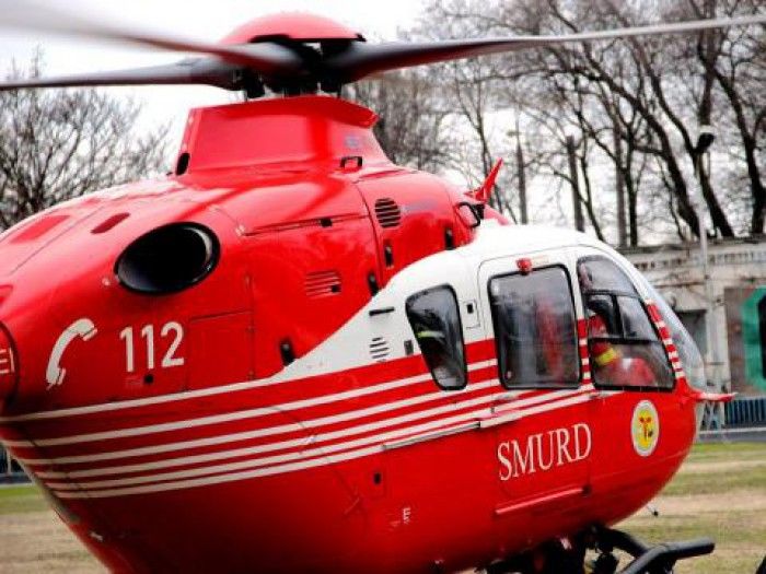 O nouă intervenție aero-medicală SMURD a avut loc astăzi la Chișinău. Foto: dse.md