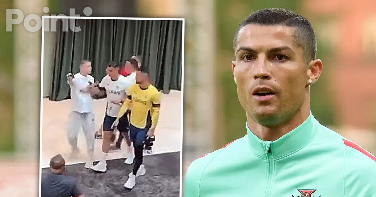 Ronaldo a împins un fan care încerca să facă o poză cu el: Momentul a fost filmat.