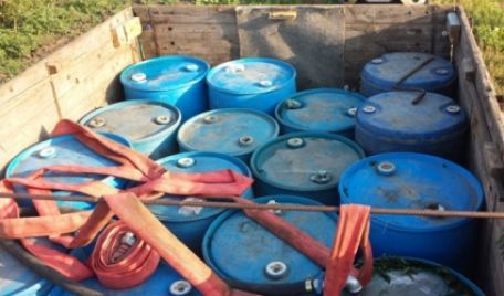 Grănicerii ucraineni au depistat o conductă de alcool etilic din Transnistria. 