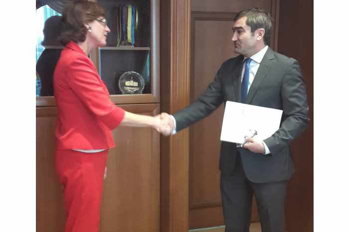 Ambasadorul agreat al Germaniei a prezentat copiile scrisorilor de acreditare. 