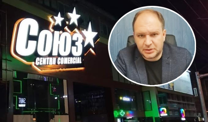 Чебан прокомментировал снос неавторизованной вывески на ТЦ на Рышкановке. Коллаж: Point.md.