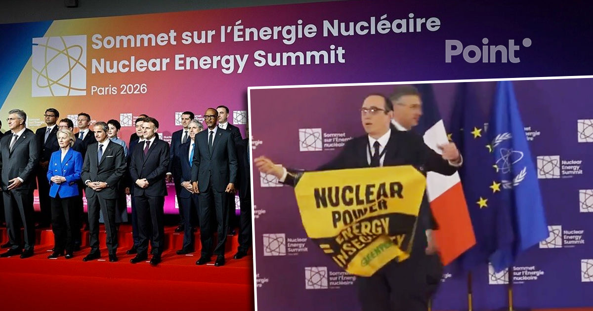 Activiștii de mediu au întrerupt discursul lui Macron la summitul nuclear din Franța.