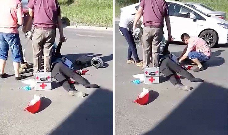 В аварии в Кишиневе пострадал мотоциклист.