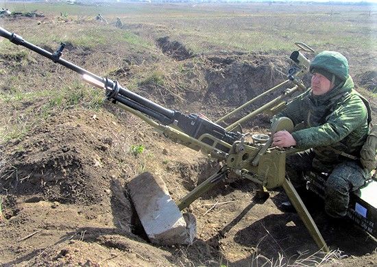 Военные России провели в Приднестровье стрельбы из крупнокалиберного пулемета.
