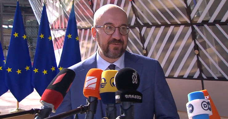 Мишель перед заседанием ЕС: Уверен, мы предложим статус страны-кандидата Молдове и Украине.