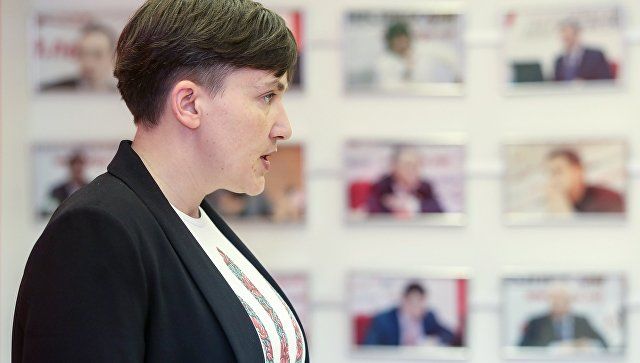Депутат Верховной рады Украины Надежда Савченко.