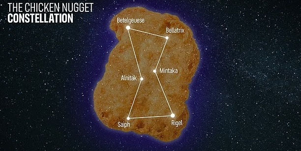 Un astronom britanic a numit noile constelații descoperite după preparate de tip fast-food.