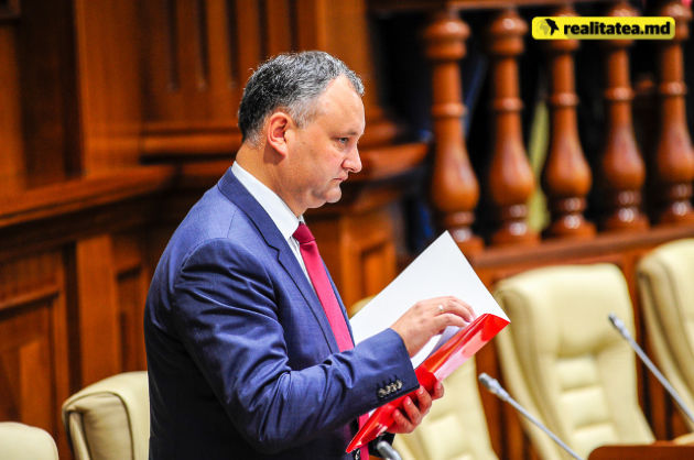 Лидер Партии Социалистов Республики Молдова Игорь Додон.