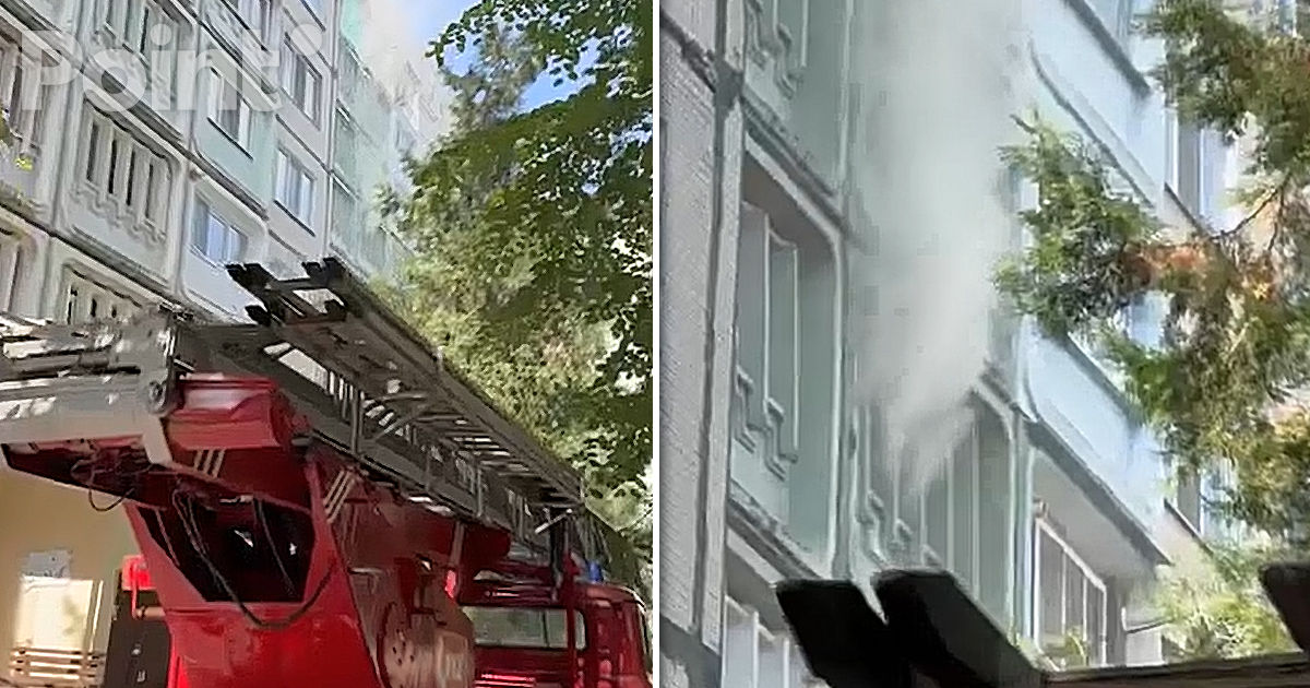 Incendiu de proporții la Bălți: Flăcările au cuprins un apartament de la etajul șase.