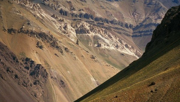 Гора Аконкагуа находится в Аргентине в центральной части Анд и является самой высокой точкой Американского континента. Фото: ria.ru