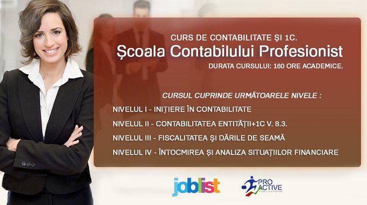 Școala Contabilului Profesionist – Curs Contabilitate și 1C