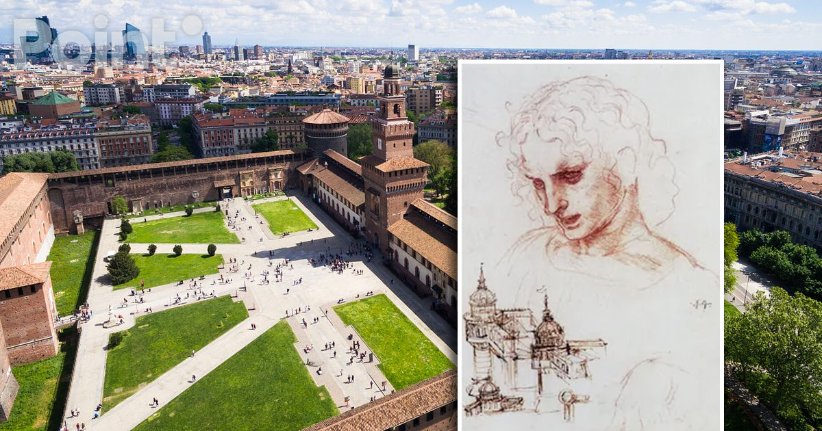 Tuneluri desenate de Leonardo da Vinci încă în 1495, descoperite sub Milano.