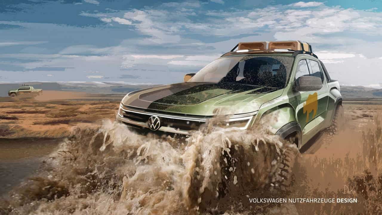 Volkswagen показала фото нового пикапа Amarok.