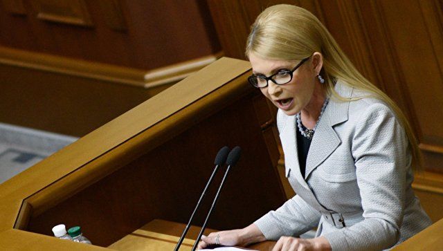 Лидер партии "Батькивщина", экс-премьер Украины Юлия Тимошенко.