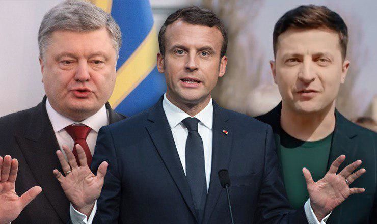 Стала известна дата встречи Макрона с Порошенко и Зеленским.