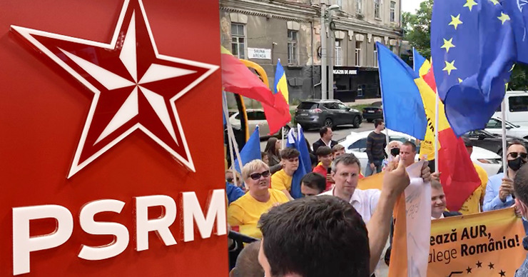 ПСРМ о протесте унионистов: Партия с рейтингом менее 1% пытается привлечь внимание общественности. Коллаж: Point.md