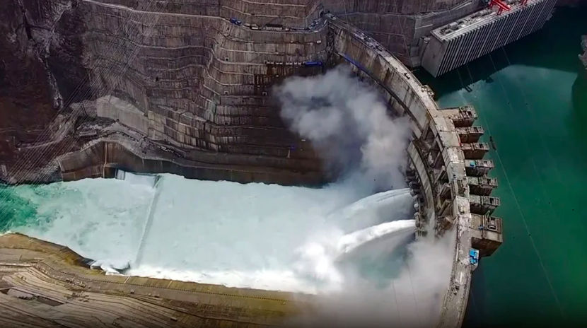 China construiește turbine de dimensiuni record pentru o nouă hidrocentrală.