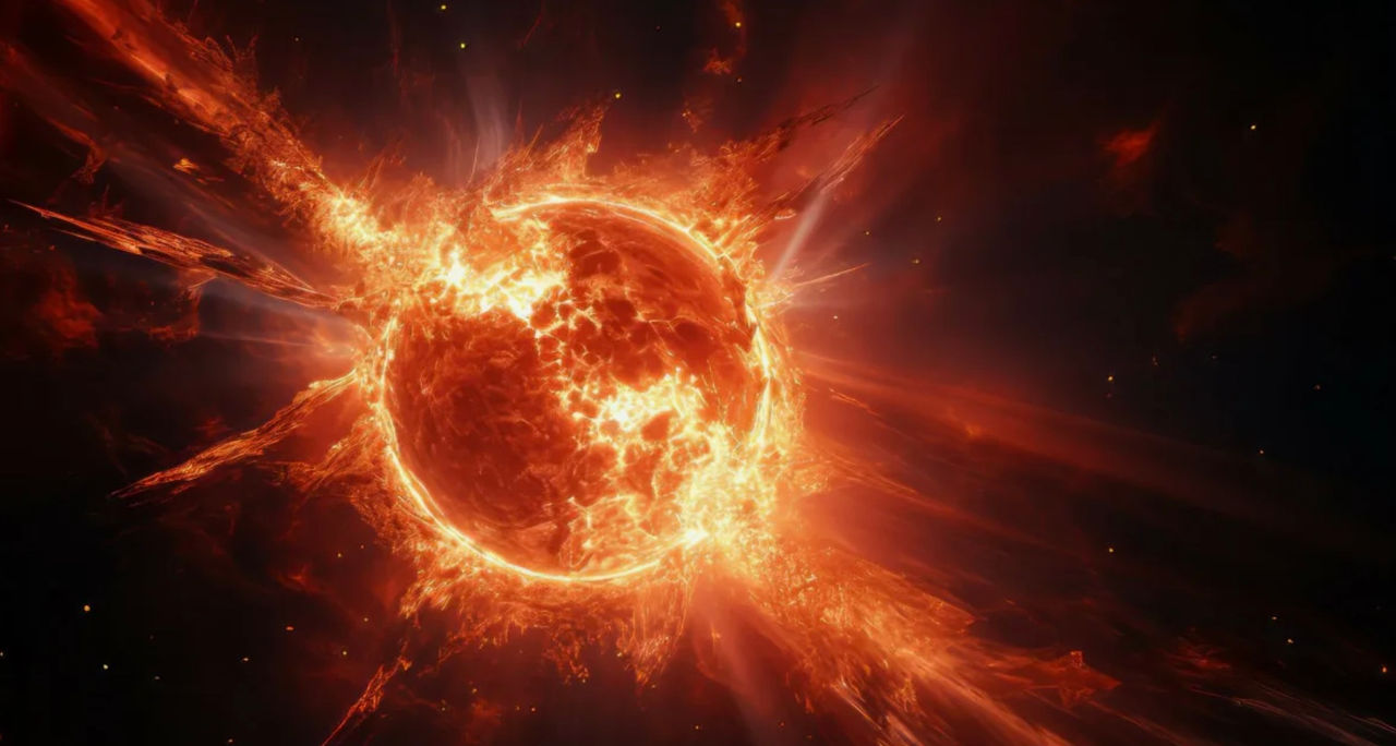 O erupție majoră a avut loc pe Soare: Se așteaptă o furtună magnetică.
