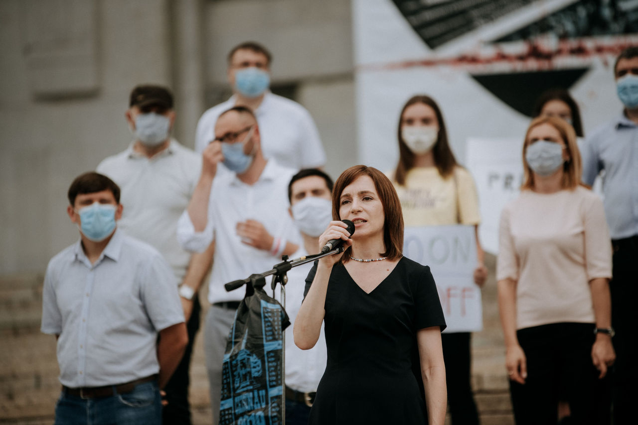 Председатель партии "Действие и солидарность" Майя Санду.