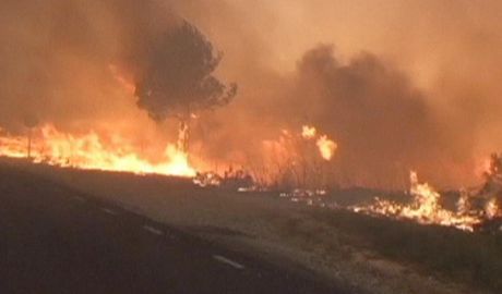 Incendiile de vegetaţie fac prăpăd în mai multe ţări din Europa. Foto: jurnal.euronews.com