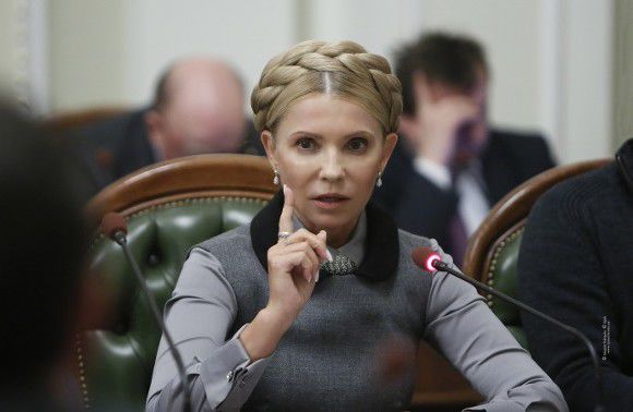Лидер партии «Батькивщина» Юлия Тимошенко.
