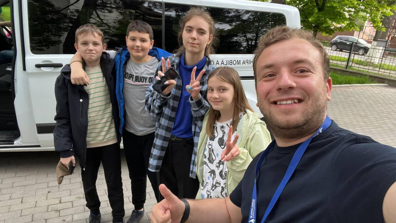 Беженцы из Украины участвуют в мероприятиях Кишиневского молодежного центра.