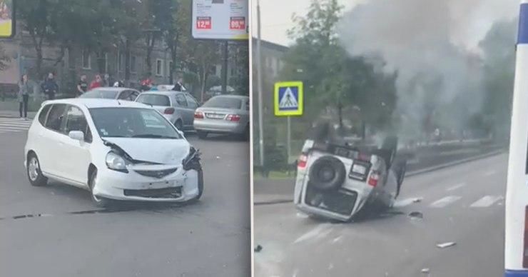В столице на одном и том же перекрестке произошло второе ДТП за сутки.