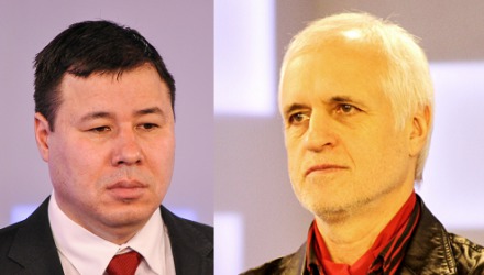 Политолог Богдан Цырдя и бывший премьер Валентин Долганюк.