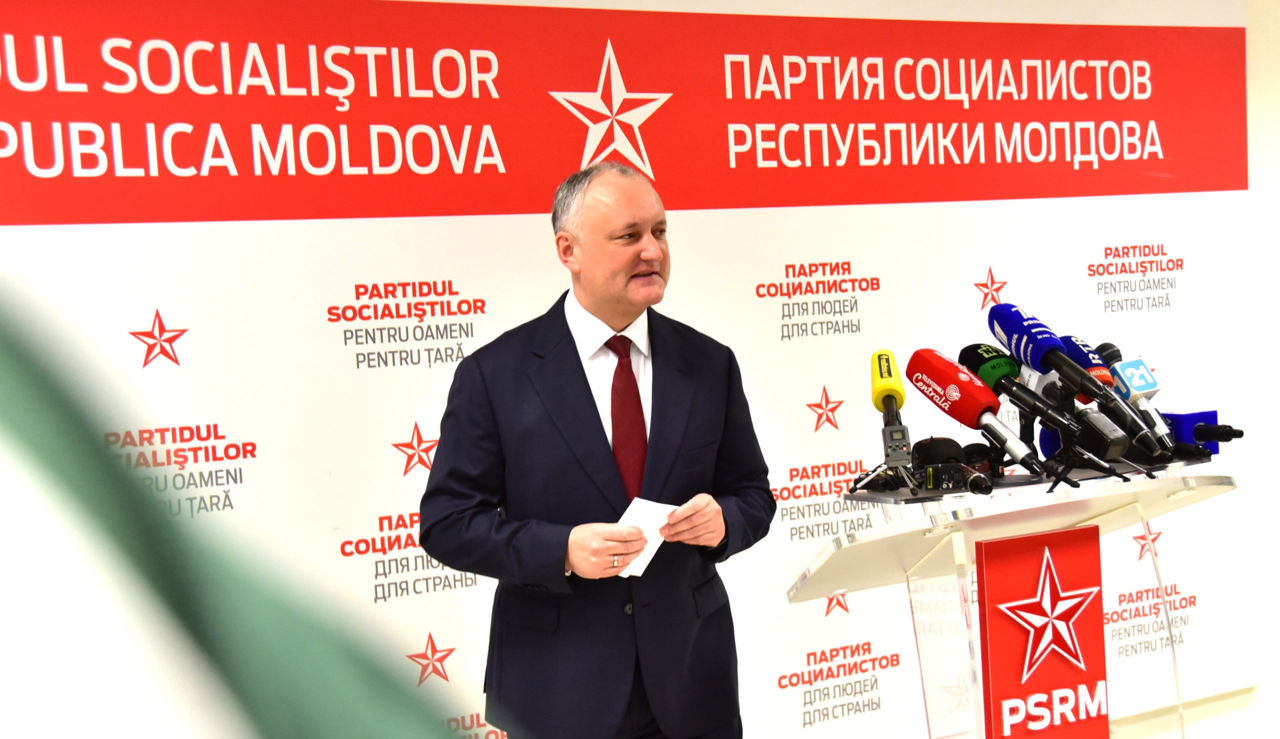 Исполнительный секретарь ПСРМ Игорь Додон.