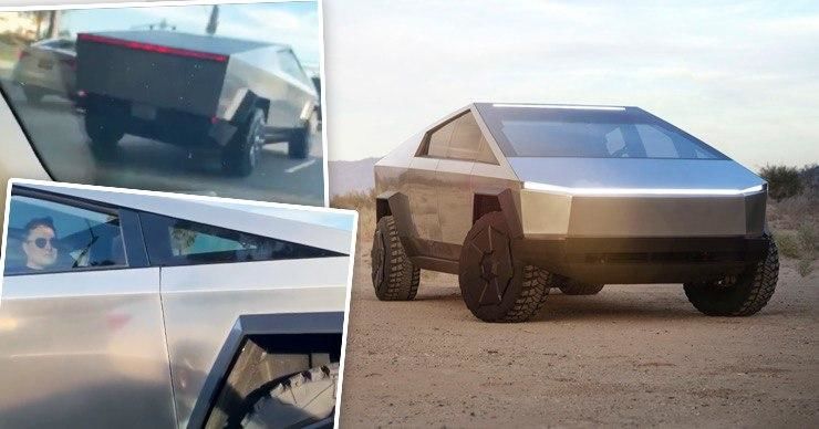 Илона Маска опять заметили на дороге в бронированном джипе Cybertruck.Фото: Point.md.