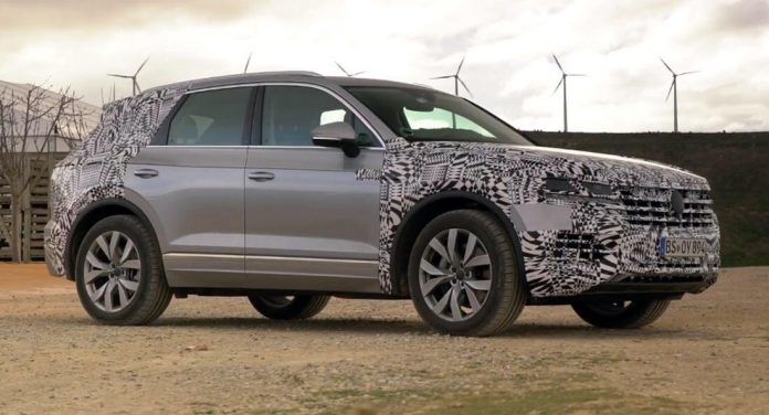 Noul Volkswagen Touareg s-a arătat parțial decamuflat