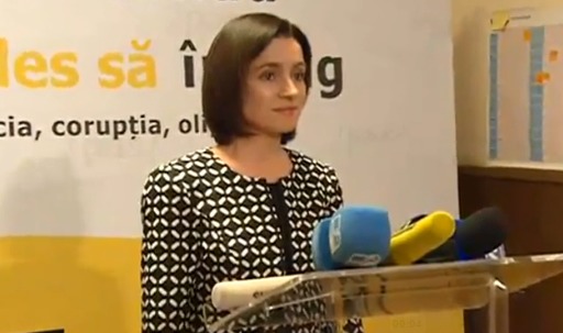 Кандидат в президенты Майя Санду.