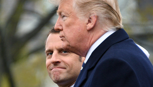 Трамп заявил Макрону о необходимости сбалансировать торговлю.