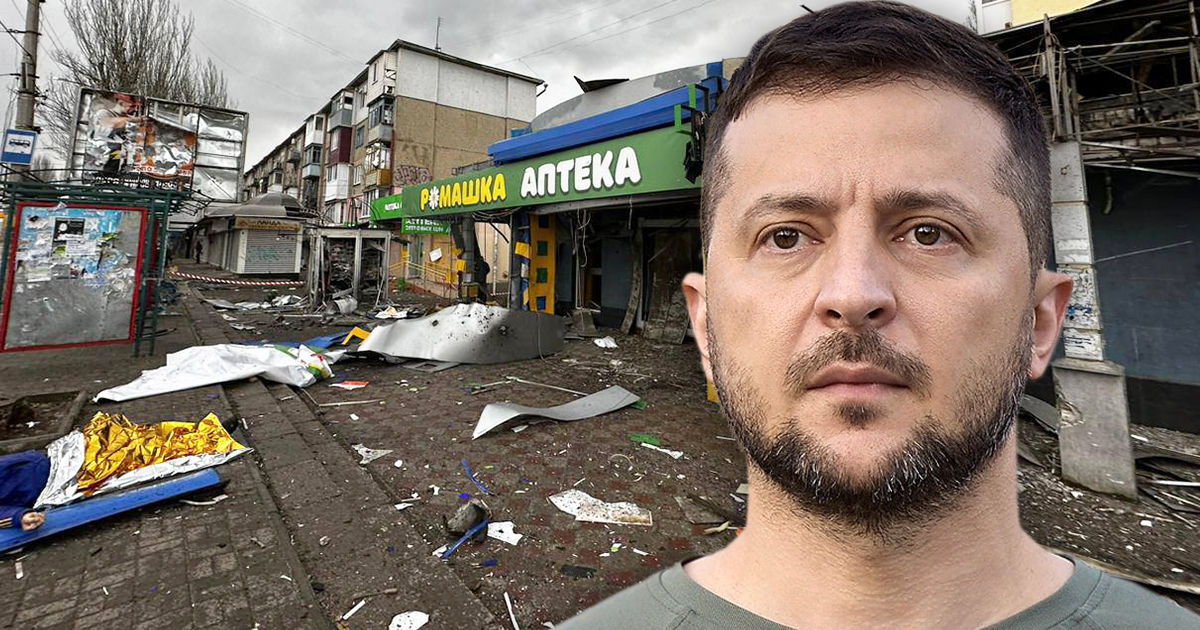 Зеленский об обстреле Херсона: Жестокость и агрессия не имеют предела. Коллаж: Point.md